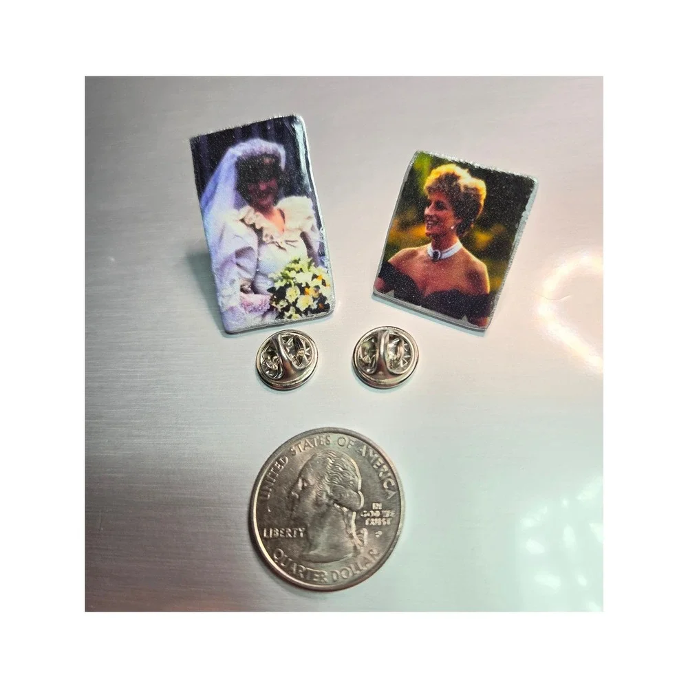 Handmade Pin Set Lady Diana Royalcore Nostalgia 90s Queen of our Hearts